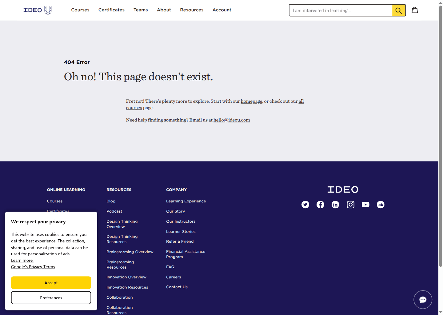 Website preview for Designing AI Products