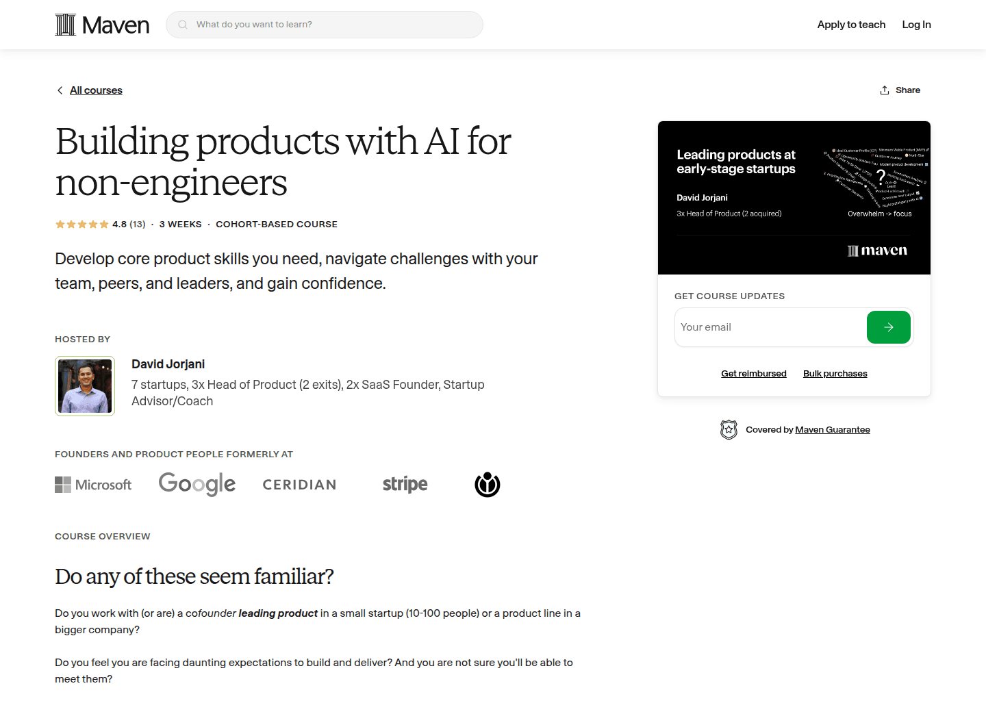 Website preview for How to Build Winning Products for Early-Stage Startup Leaders