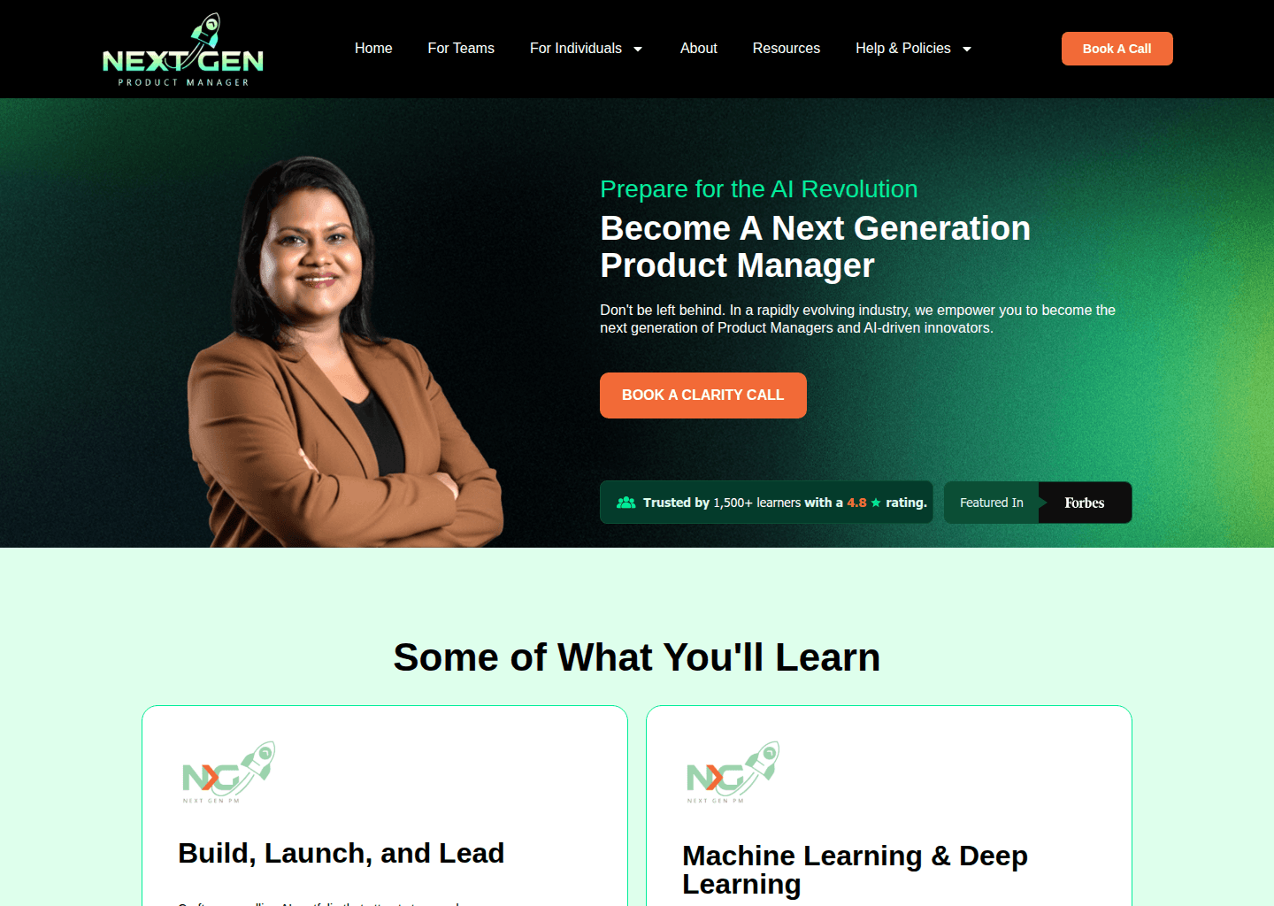 Website preview for Next Gen PM Accelerator (AI Product Manager)