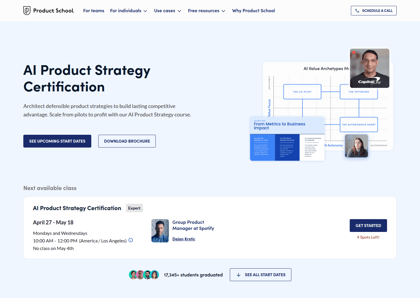 Website preview for AI Product Strategy