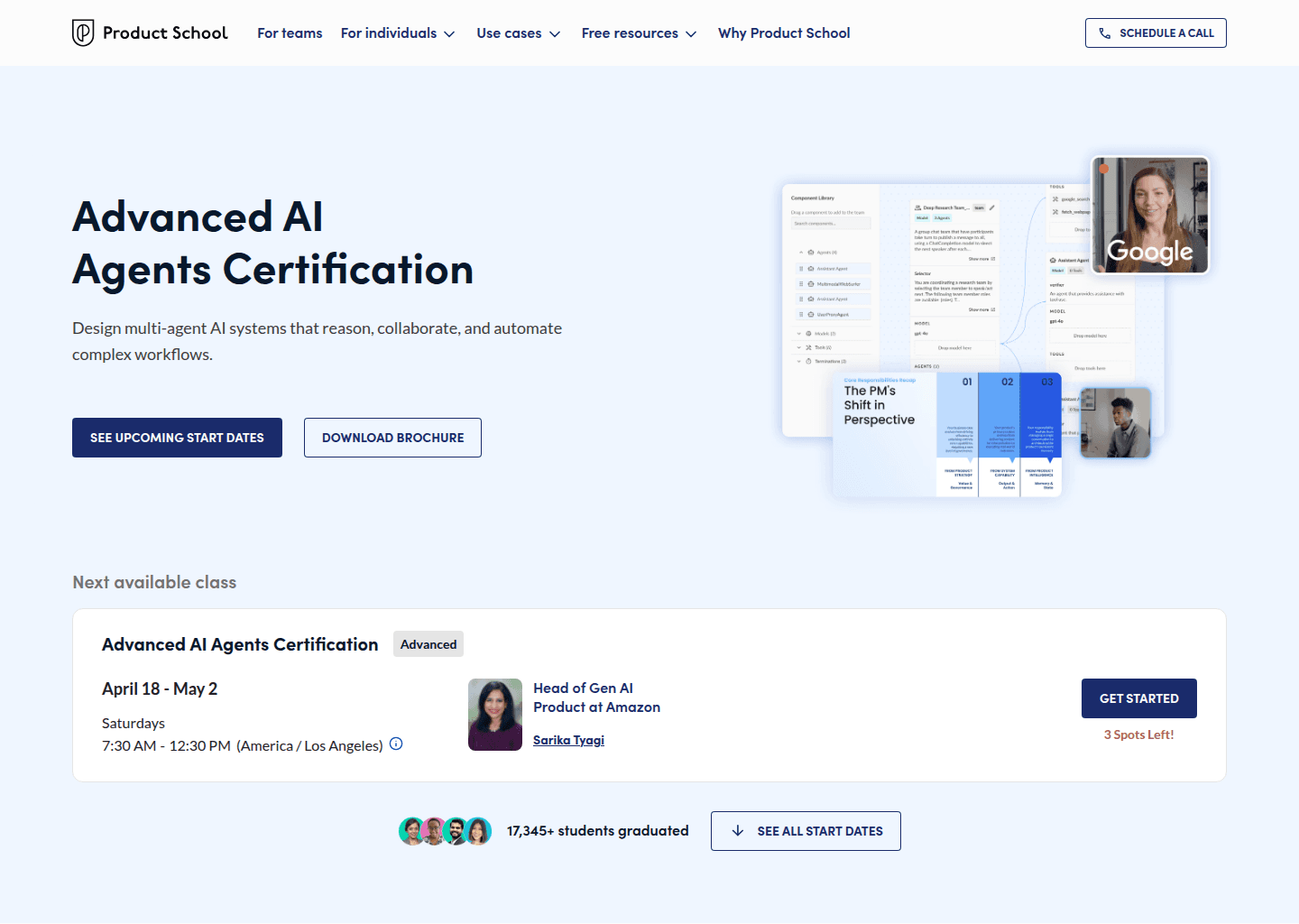 Website preview for Advanced AI Agents