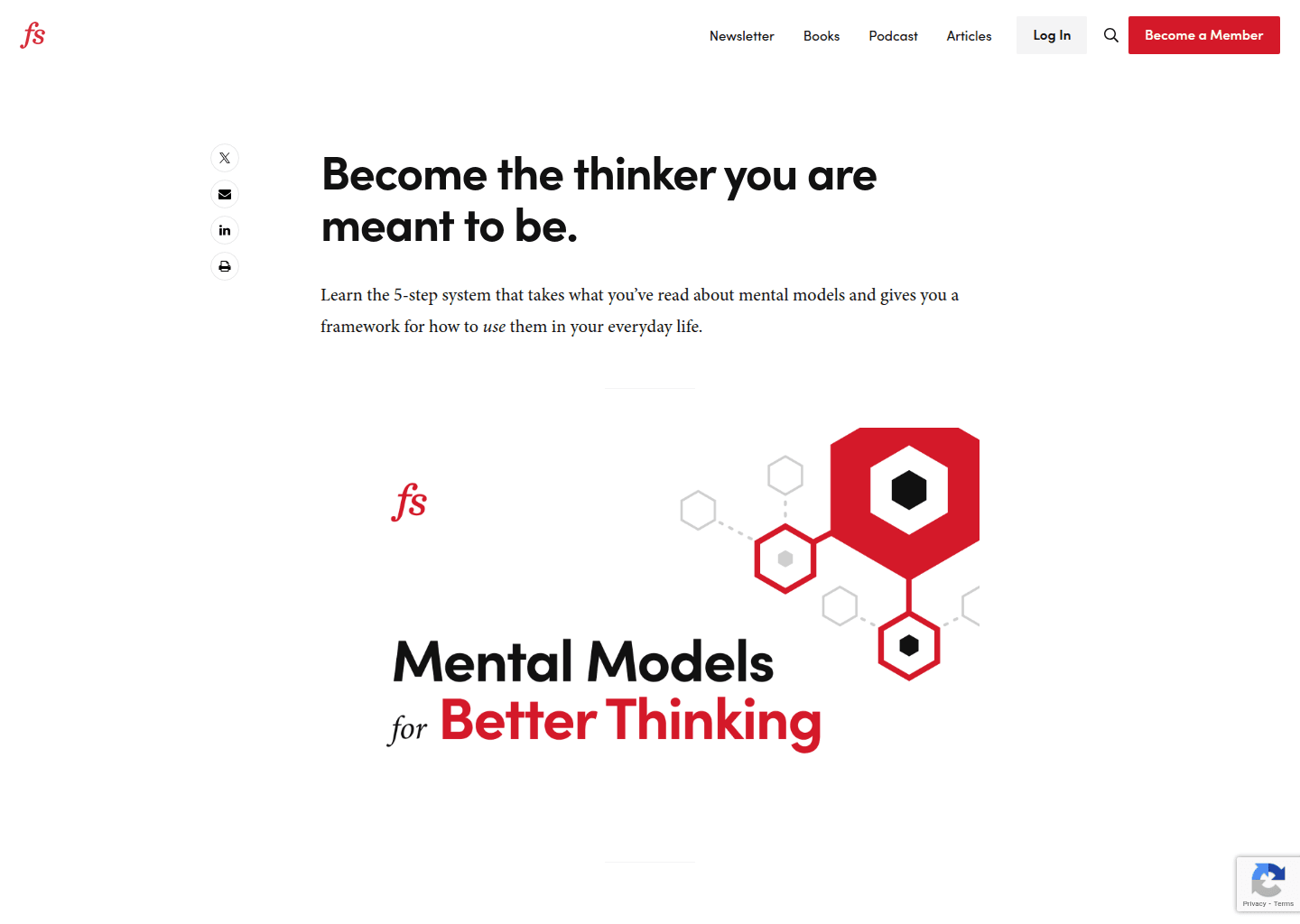Website preview for Mental Models for Better Thinking