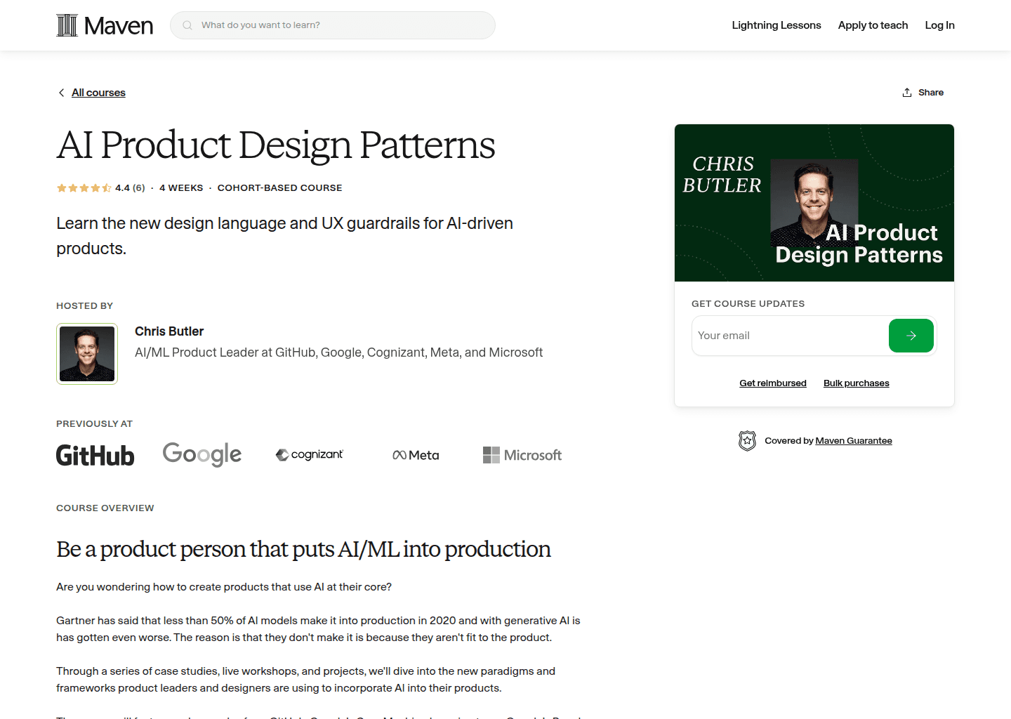 Website preview for AI Product Design Patterns