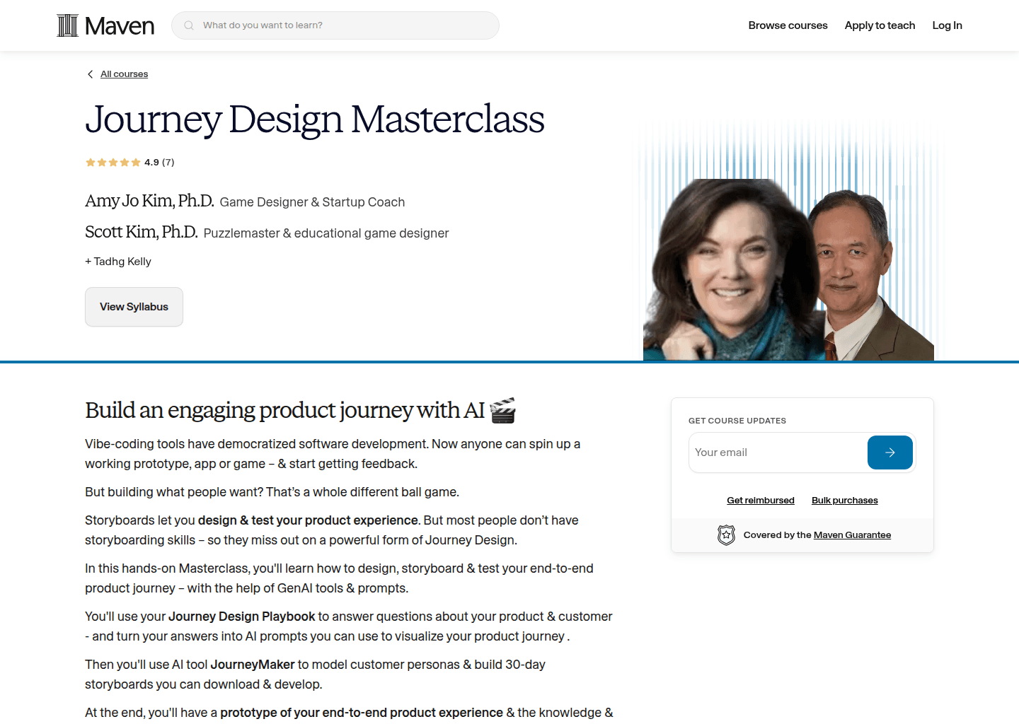 Website preview for Product Breakthrough Bootcamp