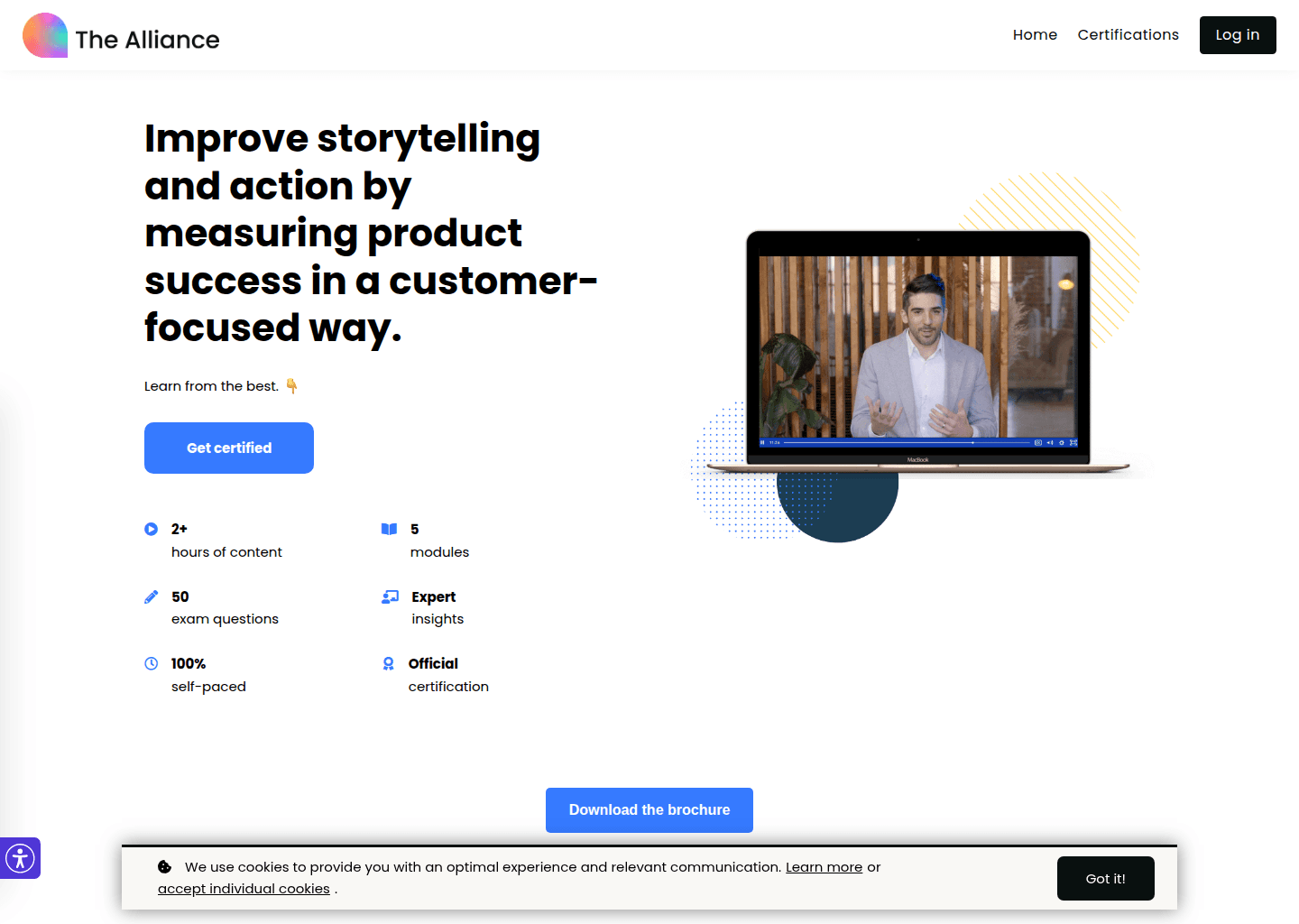 Website preview for PLG Metrics Certified: Masters