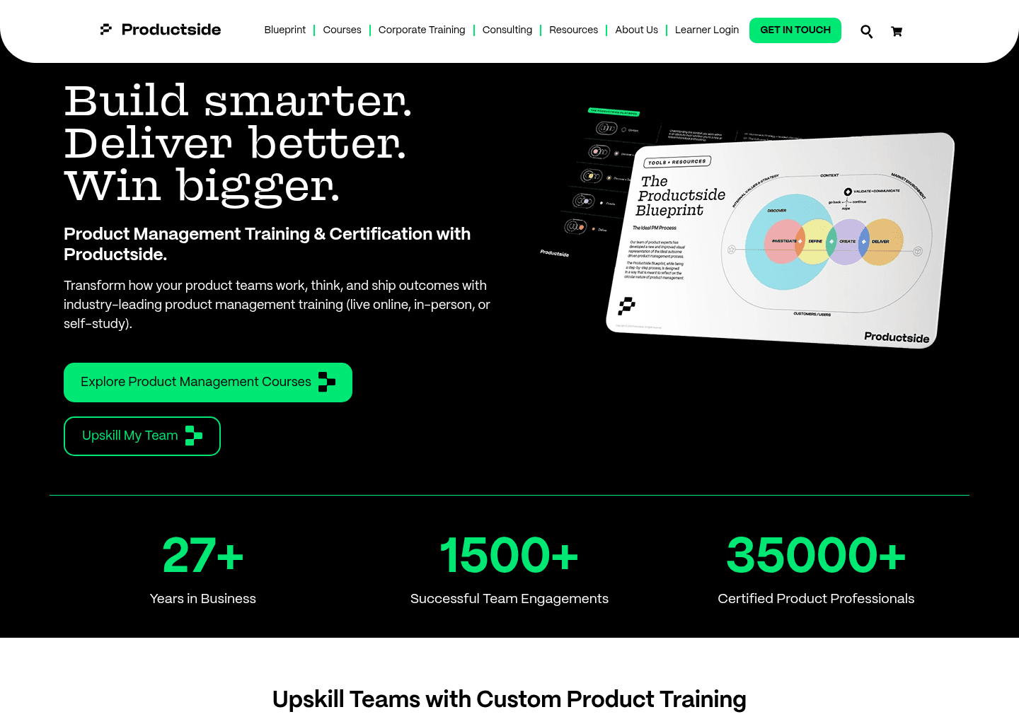 Website preview for AI Innovation for Product Managers