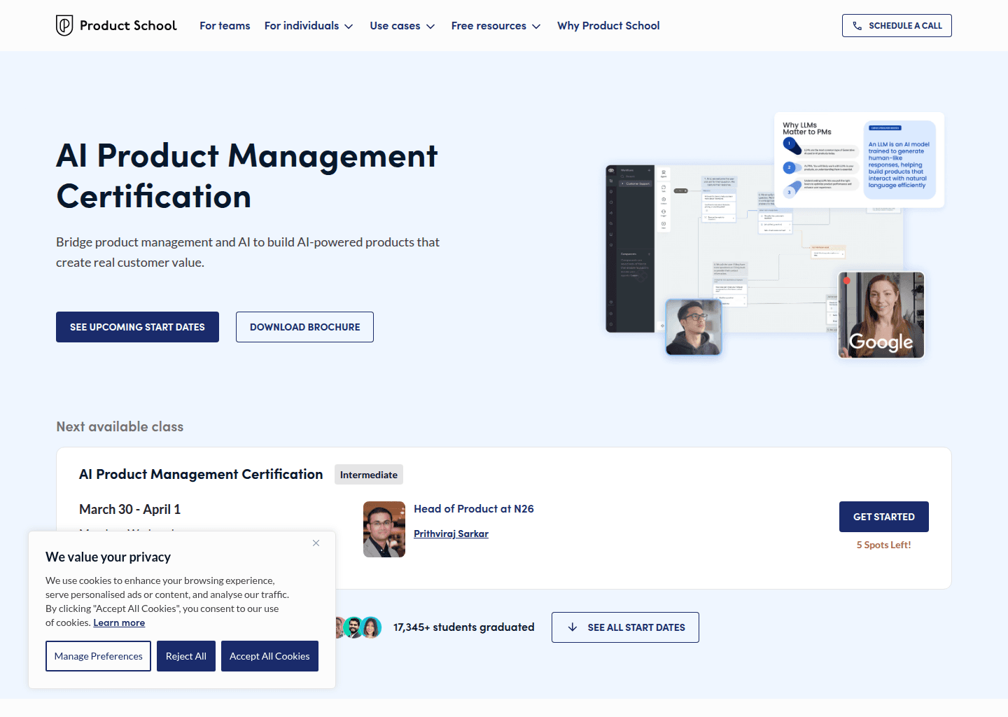 Website preview for AI Product Certification (AIPC)