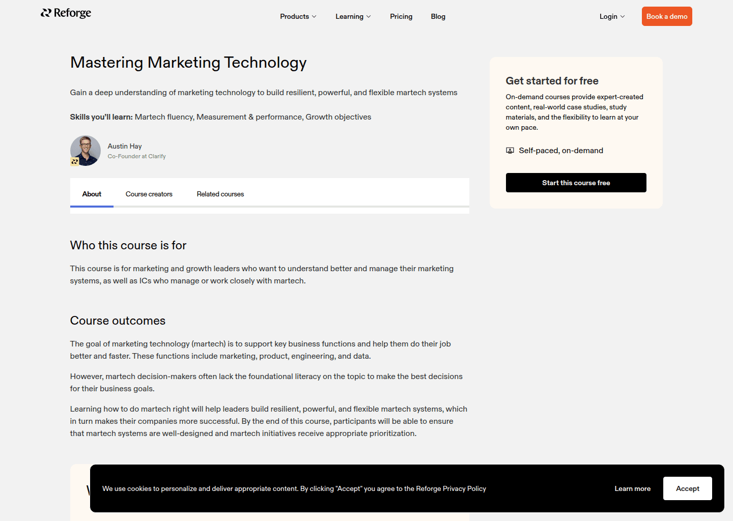 Website preview for Marketing Technology