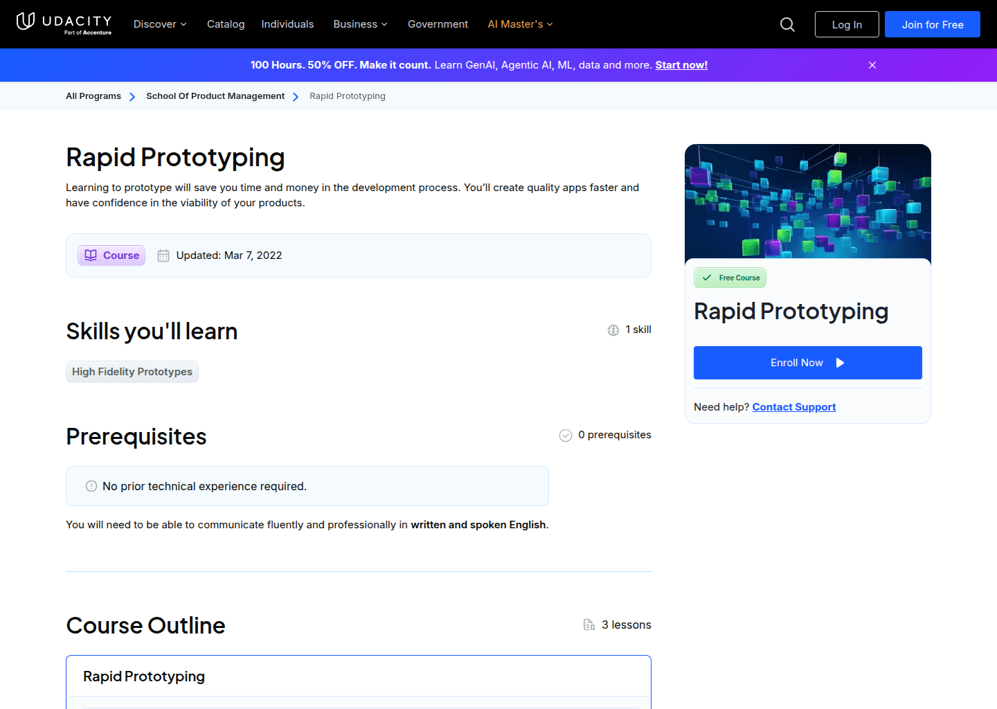 Website preview for Rapid Prototyping
